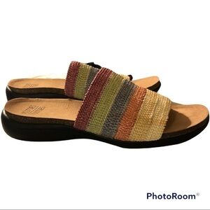 Mootsies Tootsies Pastel Multistripe Slide Sandals